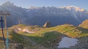 Archived webcam image showing La Flégère: Index chair lift on 12 Jul 2026 at 06:05