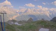 Archived webcam image showing La Flégère: Index chair lift on 12 Jul 2026 at 18:05