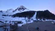 Archived webcam image showing Tournaboup base station (Grand Tourmalet) on 18 Mar 2026 at 07:01