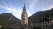 Archived webcam image showing View of Clusaz village on 8 Jun 2026 at 07:38