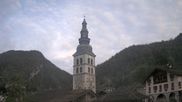 Archived webcam image showing View of Clusaz village on 3 Oct 2026 at 08:07