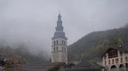 Archived webcam image showing View of Clusaz village on 24 Oct 2026 at 12:36