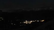 Archived webcam image showing Peisey Vallandry - Top station chairlift Clocheret on 7 May 2026 at 02:14