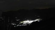 Archived webcam image showing Peisey Vallandry - Top station chairlift Clocheret on 5 Aug 2026 at 00:21