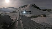 Archived webcam image showing Les Arcs - top station chairlift Arcabulle on 2 May 2026 at 02:04