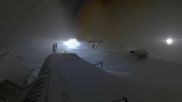 Archived webcam image showing Les Arcs - top station chairlift Arcabulle on 12 May 2026 at 00:09