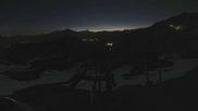 Archived webcam image showing Les Arcs - top station chairlift Arcabulle on 16 Jun 2026 at 04:07