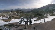 Archived webcam image showing Les Arcs - top station chairlift Arcabulle on 16 Jun 2026 at 08:07