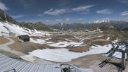 Archived webcam image showing Les Arcs - top station chairlift Arcabulle on 16 Jun 2026 at 12:07