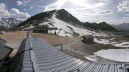 Archived webcam image showing Les Arcs - top station chairlift Arcabulle on 16 Jun 2026 at 18:07