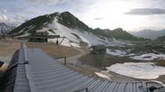 Archived webcam image showing Les Arcs - top station chairlift Arcabulle on 16 Jun 2026 at 20:07