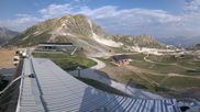 Archived webcam image showing Les Arcs - top station chairlift Arcabulle on 31 Jul 2026 at 08:48