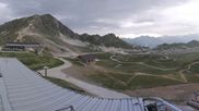 Archived webcam image showing Les Arcs - top station chairlift Arcabulle on 31 Jul 2026 at 10:48