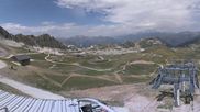 Archived webcam image showing Les Arcs - top station chairlift Arcabulle on 31 Jul 2026 at 14:48