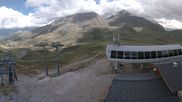 Archived webcam image showing Les Arcs - top station chairlift Arcabulle on 16 Sep 2026 at 14:49