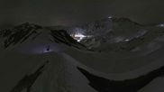Archived webcam image showing Peisey Vallandry - chairlift Arpette on 12 Apr 2026 at 00:25
