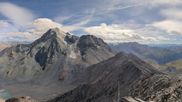 Archived webcam image showing Peisey Vallandry - Top station cable car L`Aiguille Rouge on 5 Sep 2026 at 16:55