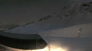 Archived webcam image showing Peisey Vallandry - Top station of chairlift Grizzly on 6 Mar 2026 at 02:16