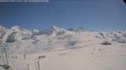 Archived webcam image showing Col du Joly: Les Contamines Montjoie on Feb 26, 2026 at 2:17 PM