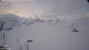 Archived webcam image showing Col du Joly: Les Contamines Montjoie on 6 Apr 2026 at 07:51