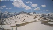 Archived webcam image showing Col du Joly: Les Contamines Montjoie on 24 May 2026 at 12:08