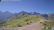 Archived webcam image showing Col du Joly: Les Contamines Montjoie on 5 Jul 2026 at 08:14