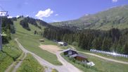 Archived webcam image showing L'Etape: Les Contamines on 19 Jun 2026 at 12:41