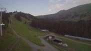 Archived webcam image showing L'Etape: Les Contamines on 16 Aug 2026 at 07:53