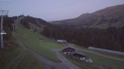 Archived webcam image showing L'Etape: Les Contamines on 19 Sep 2026 at 07:41