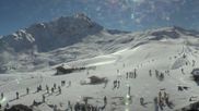 Archived webcam image showing Les Contamines Montjoie - View over the slope Signal on 26 Feb 2026 at 14:48