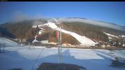Archived webcam image showing Meaudre Slope and lift on 19 Mar 2026 at 08:48