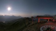 Archived webcam image showing Orcieres 1850 - Top station chairlift Drouvet on 27 Jul 2026 at 00:58