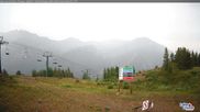 Archived webcam image showing Lake Louise: Panorama Ptarmigan on 12 Aug 2026 at 00:46