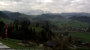 Archived webcam image showing View from the Berghaus Eggiwil on 16 Apr 2026 at 08:39