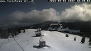 Archived webcam image showing View at the upper station Lischboden / Ski resort Rüschegg on 1 Apr 2026 at 10:06