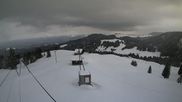 Archived webcam image showing View at the upper station Lischboden / Ski resort Rüschegg on 1 Apr 2026 at 16:06