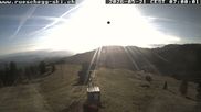 Archived webcam image showing View at the upper station Lischboden / Ski resort Rüschegg on 21 May 2026 at 07:17