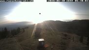 Archived webcam image showing View at the upper station Lischboden / Ski resort Rüschegg on 30 Jun 2026 at 06:00