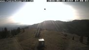 Archived webcam image showing View at the upper station Lischboden / Ski resort Rüschegg on 30 Jun 2026 at 07:00