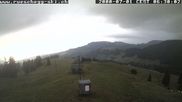 Archived webcam image showing View at the upper station Lischboden / Ski resort Rüschegg on 1 Jul 2026 at 06:53