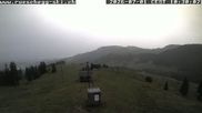 Archived webcam image showing View at the upper station Lischboden / Ski resort Rüschegg on 1 Jul 2026 at 10:53