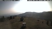 Archived webcam image showing View at the upper station Lischboden / Ski resort Rüschegg on 31 Jul 2026 at 08:41