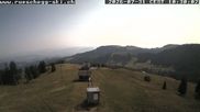 Archived webcam image showing View at the upper station Lischboden / Ski resort Rüschegg on 31 Jul 2026 at 10:41