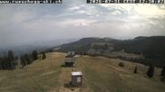 Archived webcam image showing View at the upper station Lischboden / Ski resort Rüschegg on 31 Jul 2026 at 12:41