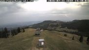 Archived webcam image showing View at the upper station Lischboden / Ski resort Rüschegg on 31 Jul 2026 at 14:41