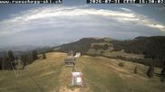 Archived webcam image showing View at the upper station Lischboden / Ski resort Rüschegg on 31 Jul 2026 at 16:41