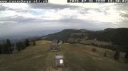 Archived webcam image showing View at the upper station Lischboden / Ski resort Rüschegg on 31 Jul 2026 at 18:41