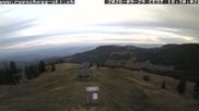 Archived webcam image showing View at the upper station Lischboden / Ski resort Rüschegg on 29 Sep 2026 at 18:15