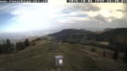 Archived webcam image showing View at the upper station Lischboden / Ski resort Rüschegg on 6 Oct 2026 at 16:36