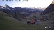 Archiviertes Webcam Bild: Webcam in Eschi - Boltigen mit Blick ins Berner Oberland am 26 Feb 2026 um 18:04 Uhr